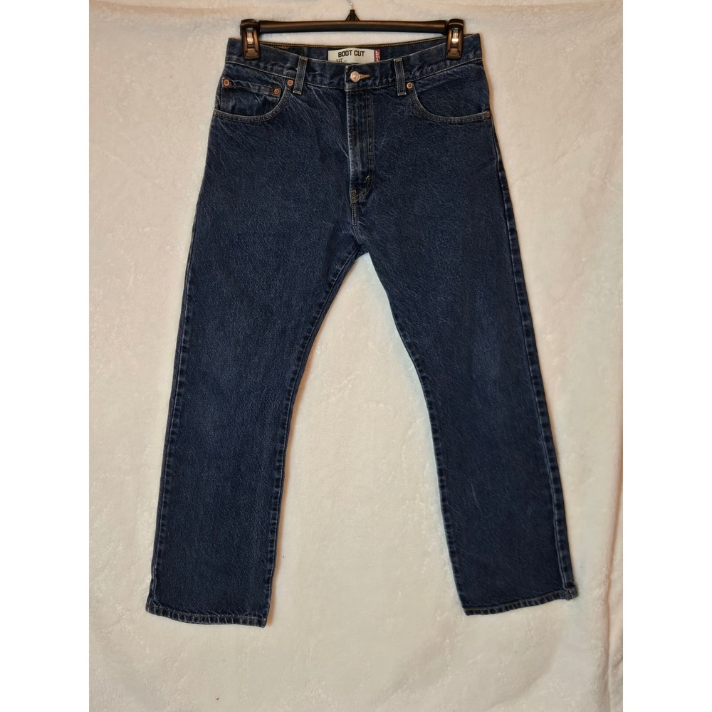 Levis 517 Bootcut Jeans Mens 33x30 (32×30) Dark Wash Blue Denim Pants 2008